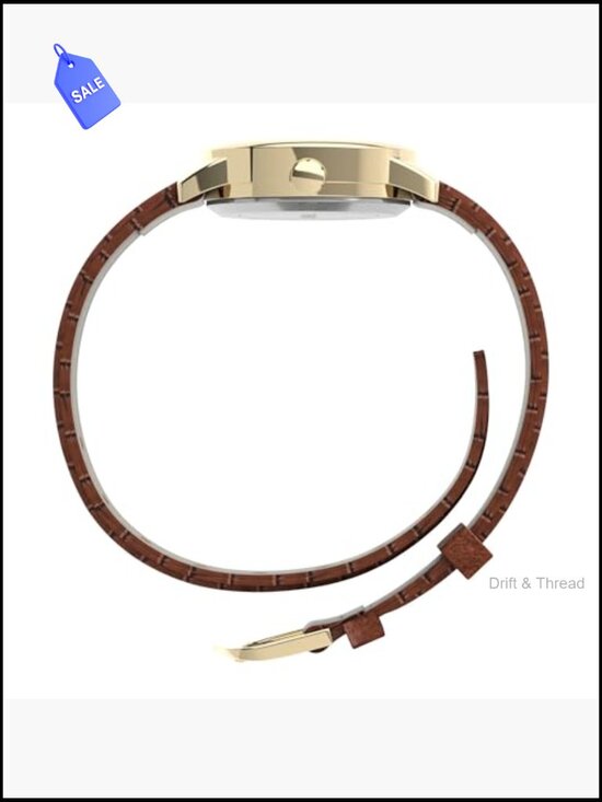 Easy Reader Watch with Indiglo Backlight, Genuine Leather Strap main image 5